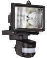 Byron ES120 120W Halogen Floodlight with Motion Detector - Black [Energy Class C] 220-240 Volts NOT FOR USA