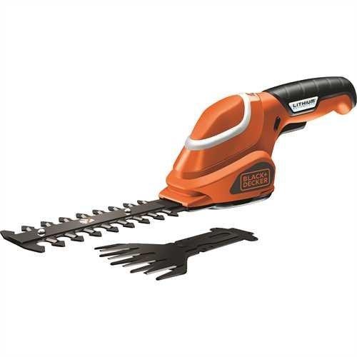 Black and Decker Kit with Scissors Mower + 7V 1.2Ah Lithium Shrub.