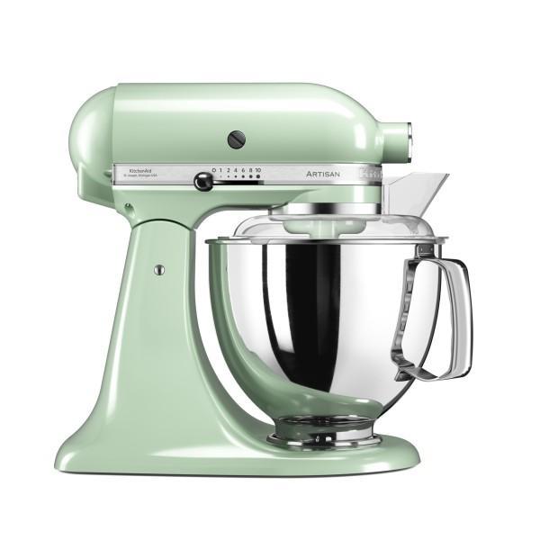 KitchenAid Artisan 5 Qt. 10-Speed Pistachio Green Stand Mixer with Flat  Beater, Wire Whip and Dough Hook Attachments KSM150PSPT - The Home Depot