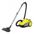 Karcher VC 2 Vacuum Cleaner with Bag, Floor Vacuum Cleaner with Comfort Equipment, High Performance Hygienic Filter, 700 Watt, Yellow / Black 11981050 (Not For USA)