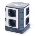 BESTEK 1500J Switchable 8 Sockets with 6 USB (5 V/8 A) Multiple Socket Tower 220 VOLTS NOT FOR USA