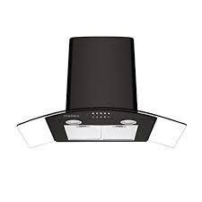 Ciarra CBCB9506B 90 cm, Black Curved Glass Chimney Cooker Hood 220 VOLTS NOT FOR USA