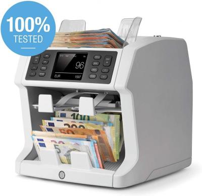 Safescan 2985-SX  Advanced double pocket banknote value counter and sorter for mixed banknotes, 220Volt, NOT FOR USA