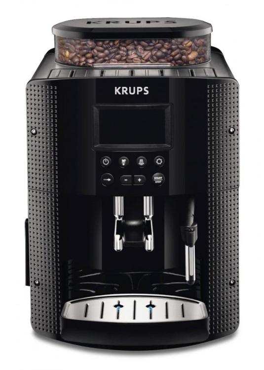 Krups Fully Automatic Coffee Machine EA815070 (1450 Watt, 1.8 Litres, 15  Bar, LC Display, CappuccinoPlus Nozzle) Black, 220Volt (NOT FOR USA)