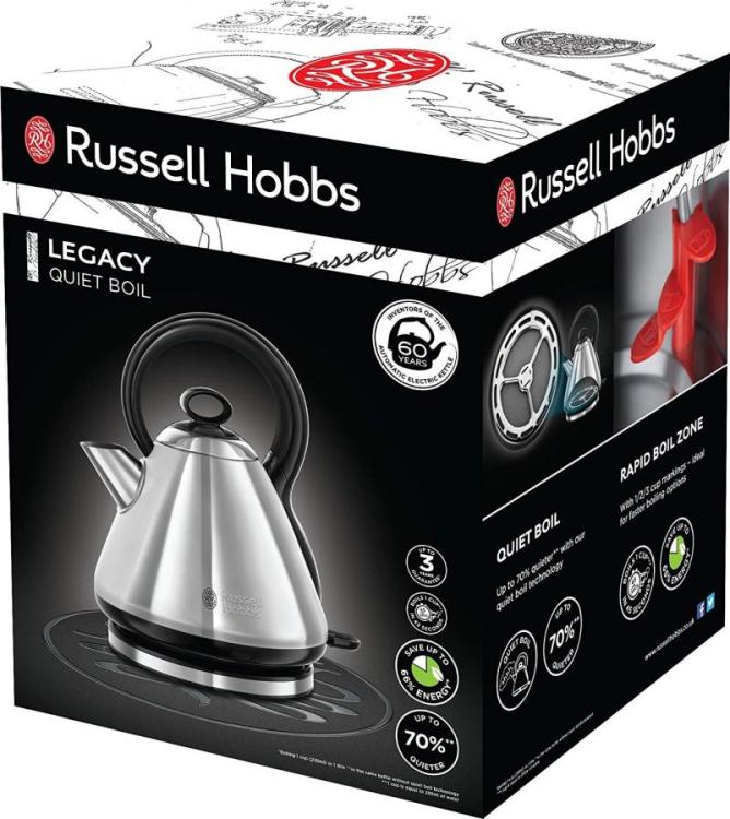 Russell Hobbs 21887 Legacy Quiet Boil Electric Kettle 1.7 Liter