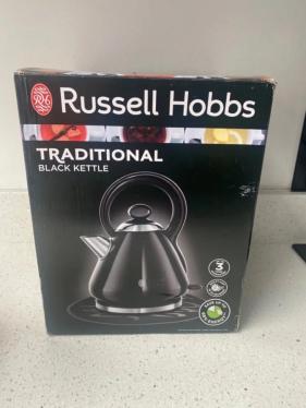 Russell Hobbs 21886 Black Legacy Quiet Boil Electric Kettle 1.7 Liter, 3000W 220VOLT(NOT FOR USA)