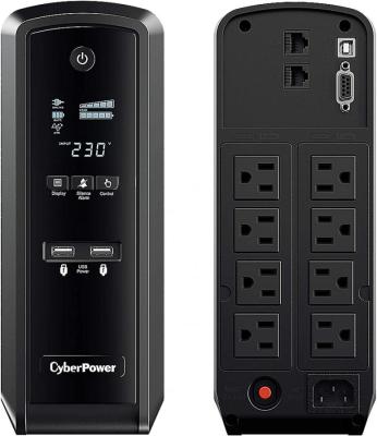 CYBERPOWER CP1500EPFCLCD 1500VA/900W Line-Interactive Sinus waves USB RS232 Low Noise 6X, 220VOLT (NOT FOR USA)