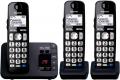 Panasonic KX-TGE723EB Cordless Telephone & Digital Answering Machine Trio Handset 220 volts NOT FOR USA
