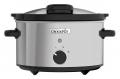 Crock-Pot CSC044 Slow Cooker with Hinged Lid, 3.5 Litre, Removable Easy-Clean Ceramic, Stainless Steel  220 VOLTS (NOT FOR USA)