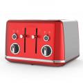 Breville VTT852 Lustra 4-Slice Toaster with High Lift, Wide Slots and Independent 2-Slice Controls, Candy Red 220-240 VOLTS (NOT FOR USA)