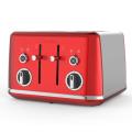 Breville VTT852 Lustra 4-Slice Toaster with High Lift, Wide Slots and Independent 2-Slice Controls, Candy Red 220-240 VOLTS (NOT FOR USA)