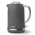 Breville VKT092 Flow Electric Kettle, 1.7 L, 3 KW Fast Boil, Grey 220-240 VOLTS (NOT FOR USA)