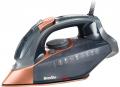 Breville VIN407 PressXpress Steam Iron, 2800 W, 180G Steam Shot, Multi-Directional Ceramic Soleplate, 400 ml Water Tank, Grey & Rose Gold 220-240 VOLTS (NOT FOR USA)