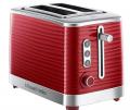Russell Hobbs 24372 Inspire Red High Gloss Plastic Two Slice Toaster  220-240 VOLTS (NOT FOR USA)