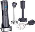 Cuisinart CSB300BU Cordless 3 in 1 Hand Blender, Whisk and Masher, Midnight Grey 220-240 VOLTS