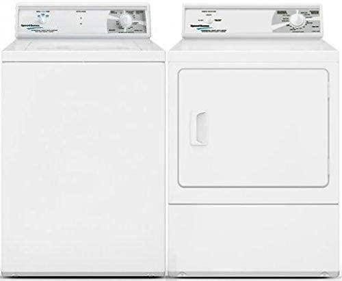Speed Queen White Top Load Laundry Pair with TC5003WN 26 Inch Top
