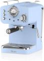 Swan SK22110BLN Espresso Coffee Machine, 15 Bars, Milk Frothier, 1.2L Tank, Blue 220 volts NOT FOR USA
