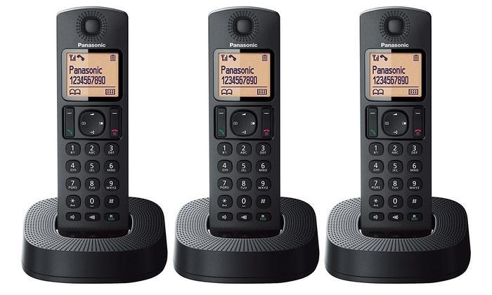 220-240 V Panasonic KX-TGC323 3 Handset  Cordless Phone with Answering Machine