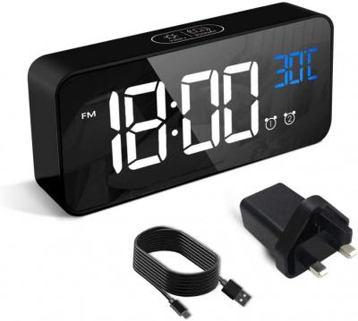 HERMIC Alarm Clock Mains Powered, Digital Clock 220 VOLTS NOT FOR USA