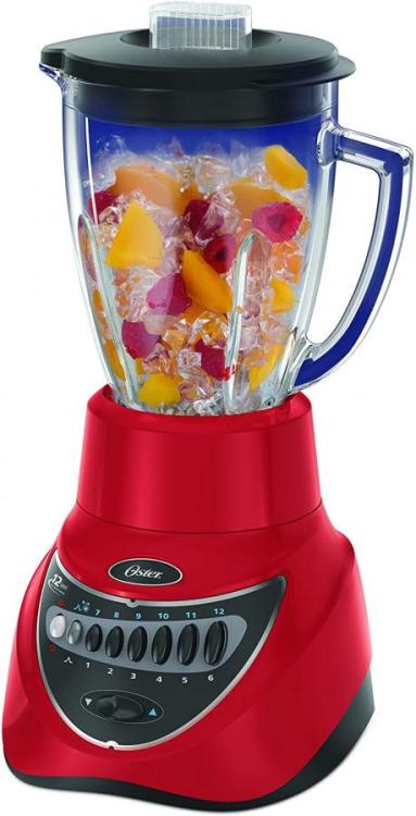 Oster BLSTEG7805R Glass Jar Blender 12 Speed 6 Cup Red 220 VOLTS NOT FOR USA