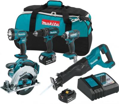 Makita XT505 18V LXT Lithium-Ion Cordless 5-Piece Combo Kit (3.0Ah) NOT FOR USA