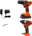 BLACK+DECKER 20V MAX Cordless Drill Combo Kit, 2-Tool (BD2KITCDDI) NOT FOR USA