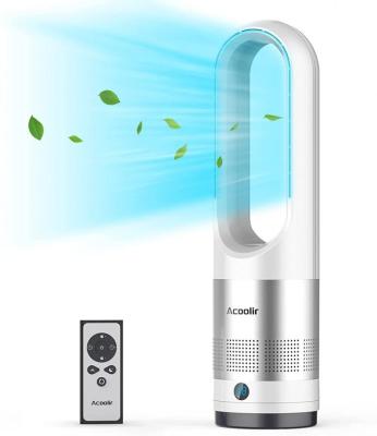 Quiet Tower Fan with Remote Control Floor Fan Rotorless with Timer, 80° Oscillation, 8 Speed Levels for Living Room, Bedroom, Office NOT FOR USA