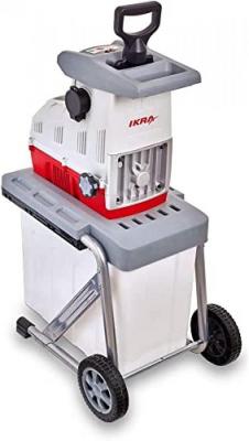 IKRA ILH 3000 A Electric Garden Shredder Rolling Shredder Quiet Robust Low Maintenance Strong 3,000 W Branch Thickness up to 44 mm NOT FOR USA