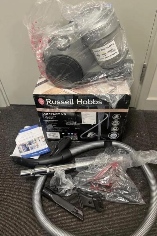 hobbs rhcv1611 xs cylinder vacuum silver and grey