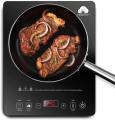 Easepot Induction Hob, 2000 W Portable Induction Hob, Glass Ceramic, 10 Power Levels, 10 Temperature Settings, Timer, Touch Sensors, Single Induction Hob with Digital Display 220 240 VOLTS NOT FOR USA