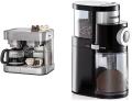 ROMMELSBACHER Coffee / Espresso Centre EKS 3010 Filter Coffee Machine, Filter Insert for 1/2 Cups & Coffee Grinder EKM 200, Aroma-Conserving Disc Grinder, 2-12 Servings, 250 g, 110 Watt, Black 220-240 VOLTS NOT FOR USA