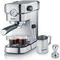 Severin Espresa KA Espresso Machine (approx. 1350 W, solid and professional portafilter holder (weight approx. 450 g) adjustable temperature and cup filling, 1.1 litres capacity memory) 1.1 litres capacity, 220-240 VOLTS NOT FOR USA