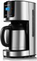 Bonsenkitchen Filter Coffee Machine with Thermos Jug and Timer, Programmable Stainless Steel Coffee Machine with Anti-Drip Function, 10-12 Cups (1.5 Litres), LED Display, Removable Filter  220-240 VOLTS NOT FOR USA