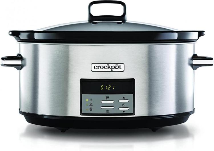 Crockpot Electric Slow Cooker | Programmable Digital Display | Large 7.5L  Capacity (up to 10 People) | Keep Warm Function & 20-Hour Countdown Timer 