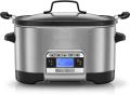 Crockpot Multi-Cooker, Programmable with Slow Cooker, Saute, Roaster & Food Steamer, 5.6L (6-7 People), Removable Bowl [CSC024]      220-240 VOLTS NOT FOR USA