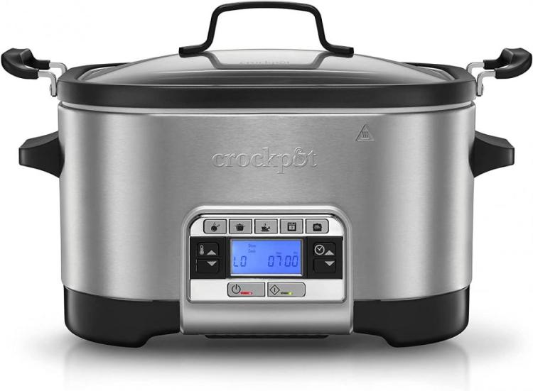 Crockpot Multi-Cooker, Programmable with Slow Cooker, Saute, Roaster & Food  Steamer, 5.6L (6-7 People), Removable Bowl [CSC024] 220-240 VOLTS NOT FOR