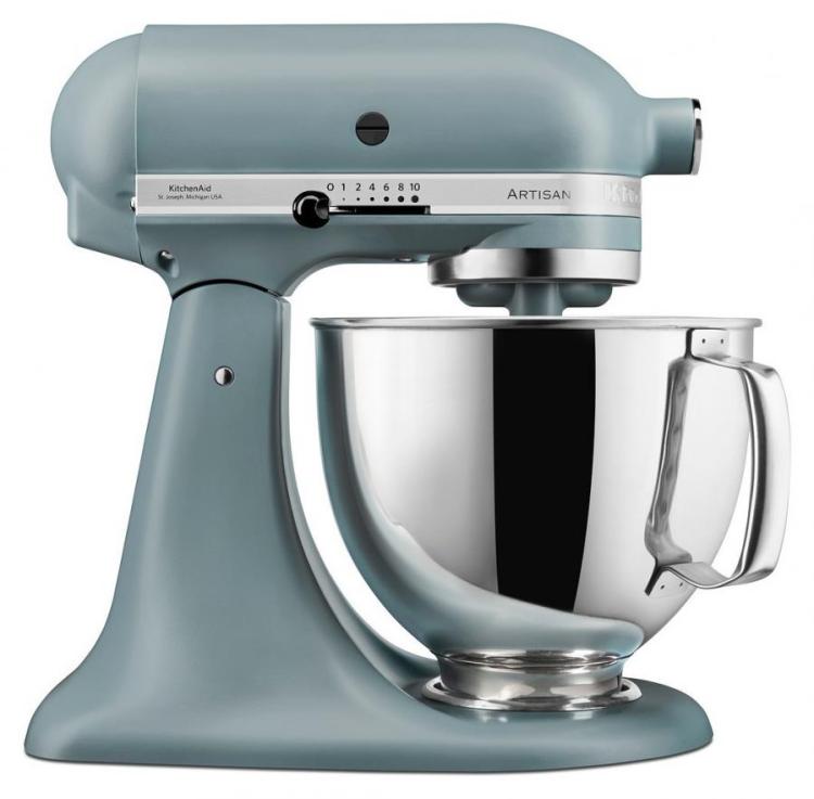 KitchenAid Artisan 5KSM175PSECL 5 Qt. Stand Mixer (Crystal Blue) with TWO  Bowls & Flex Edge Beater 220 VOLTS NOT FOR USA