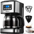 Yabano Coffee Maker, Filter Coffee Machine with Timer, 1.8L Programmable Drip Coffee Maker 900W 220 Volts not for usa