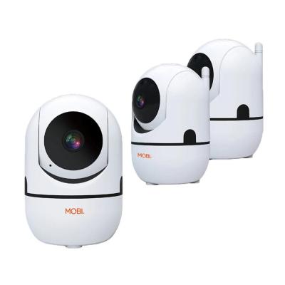 MobiCam HDX Smart HD Wi-Fi Pan and Tilt Home Monitoring Camera, 3-Pack 110-240 volts for worldwide use