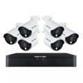 Night Owl Expandable 16 Channel Wired DVR with (6) 1080p Wired Spotlight Cameras and 1TB Hard Drive 110-240 volts for worldwide use