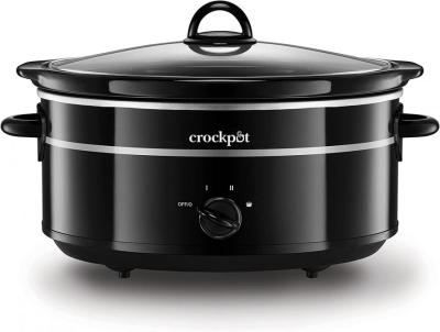 Crock-Pot SCV655B Slow Cooker, Aluminium, 300 W, 6.5 liters, Black 220 VOLTS NOT FOR USA