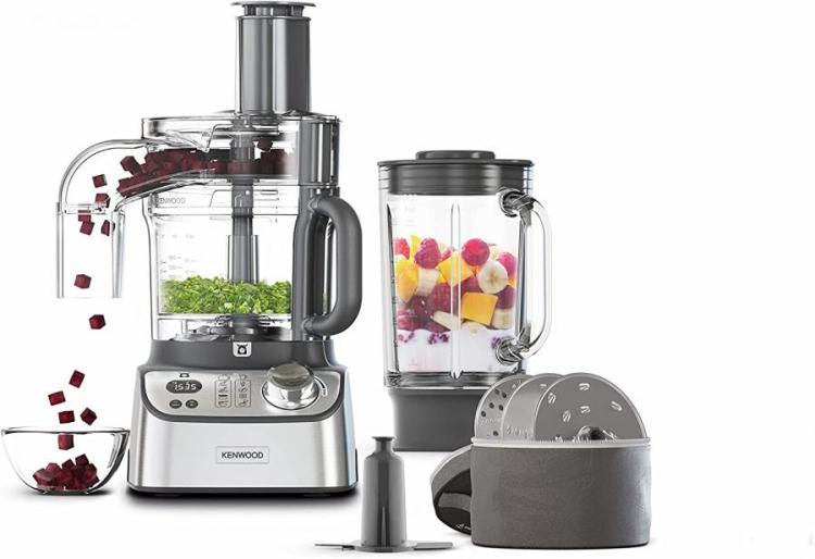 Kenwood MultiPro Express Weigh Food Processor 8 Processing Tools Variable Speed with Pulse Function Integrated Digital Scales Capacity 3L