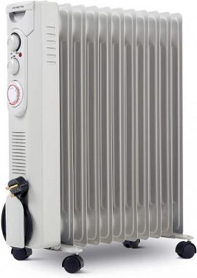 NETTA Oil Filled Radiator 2500W Portable Electric Heater with Thermostat & 24 Hour Timer 2 Power Settings – 11 Fin, Grey 220 VOLTS NOT FOR USA