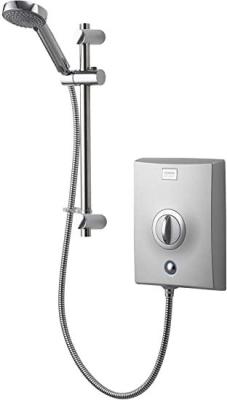 Aqualisa QZE10501 Quartz Electric shower with adjustable head, Chrome, 10.5kW [Energy Class A] 220-240 volts Not FOR USA