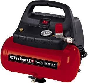 Einhell Compressor TC-AC 190/6/8 of (1,100 W, max 8 bar, oil / service free engine, 6 liter compressed air tank, manometer, quick coupling, safety valve, handle) 220-240 volts Not FOR USA