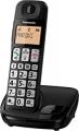 Panasonic KX-TGE110E Big Button Single DECT Cordless Telephone with Nuisance Call Blocker & LCD Display (Single Handset Pack) - Black 220-240 volts Not FOR USA
