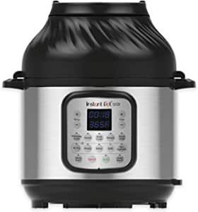 Instant Pot Duo Crisp + Hot Air Fryer 11-in-1 Electric Multi-Cooker 5.7 L - Pressure Cooker, Air Fryer, Slow Cooker, Steamer, Sous Vide Device, Dehydrator with Grill, Keep Warm and Baking Function 220-240 volts Not FOR USA