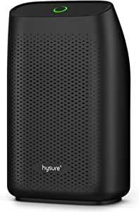 Dehumidifier Electric 700ML Hysure Mini Dehumidifier Portable Room Dehumidifier, Ultra Quiet Against Moisture, Ideal for Kitchen, Bedroom, Bathroom, Office, Garage and RV Black 220-240 volts Not FOR USA