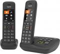 Gigaset C575A Duo, 2 cordless phones with answering machine, large color display with current user interface, address book for 200 contacts, jumbo mode, call protection, black 220-240 volts Not FOR USA