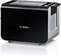 Bosch Home Appliances Bosch Compact Toaster Styline TAT8613, integrated stainless steel bread roll attachment, with defrosting function and warm-up function, perfect for 2 slices of toast, wide, lift function, 860 W, black, 17 x 31.3 x 18.4 220-240 volts 
